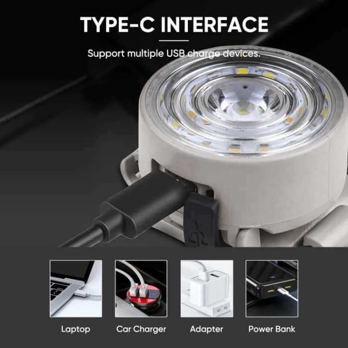 Outdoor Radfahren USB Aufladen Starkes Licht Hohe Helligkeit COB Scheinwerfer – Bild 6