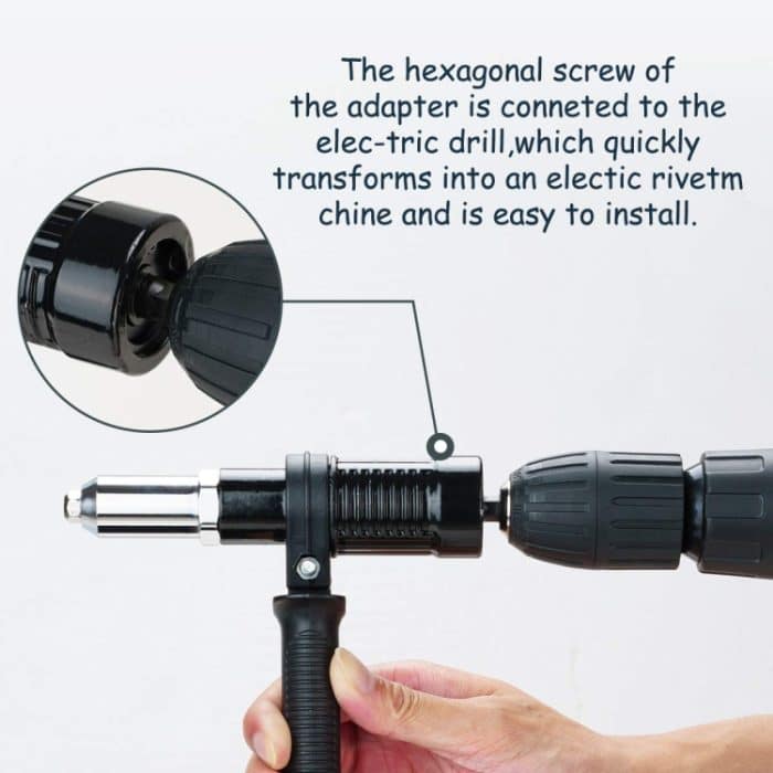 Elektrische Nietmutternmaschine Kernziehzubehör Nietwerkzeuge Akku-Nietbohradapter – Bild 3