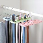 Gürtel Aufhänger Schal Krawatte Rack Halter Für Kleiderschrank Schrank Lagerung Organizer, Small Green, Small Blue, Small Pink, Large Black, Large White, Large Coffee – Bild 4
