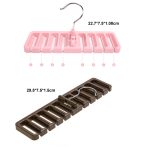 Gürtel Aufhänger Schal Krawatte Rack Halter Für Kleiderschrank Schrank Lagerung Organizer, Small Green, Small Blue, Small Pink, Large Black, Large White, Large Coffee – Bild 5