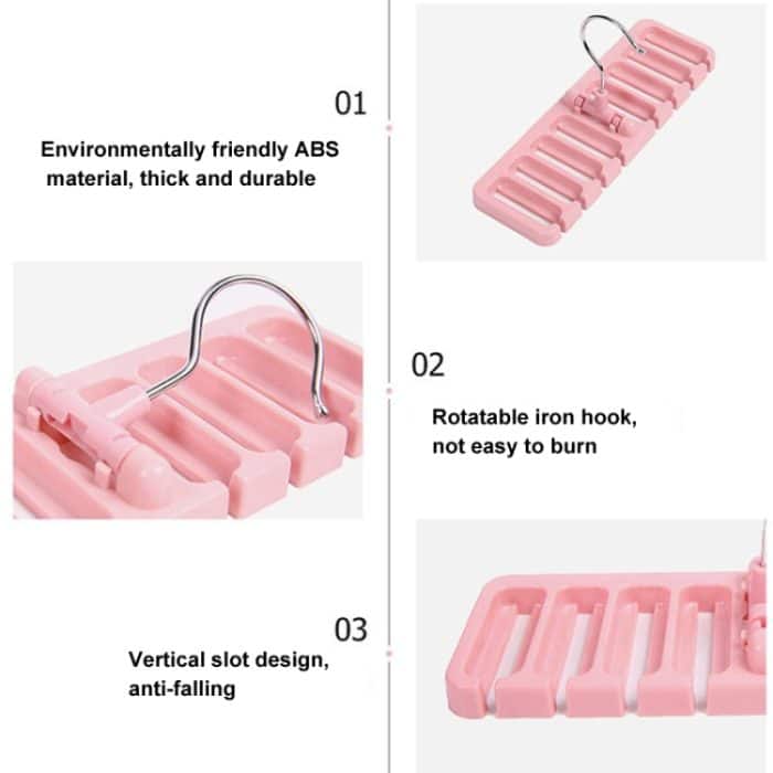 Gürtel Aufhänger Schal Krawatte Rack Halter Für Kleiderschrank Schrank Lagerung Organizer, Small Green, Small Blue, Small Pink, Large Black, Large White, Large Coffee – Bild 6