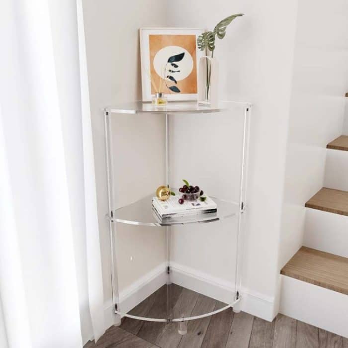 Acryl 3-Schicht Wand Ecke Tisch Für Wohnzimmer Schlafzimmer Bad Platzierung Lagerung, YX141 – Bild 2