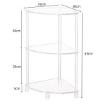 Acryl 3-Schicht Wand Ecke Tisch Für Wohnzimmer Schlafzimmer Bad Platzierung Lagerung, YX141 – Bild 3