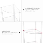 Acryl 3-Schicht Wand Ecke Tisch Für Wohnzimmer Schlafzimmer Bad Platzierung Lagerung, YX141 – Bild 4