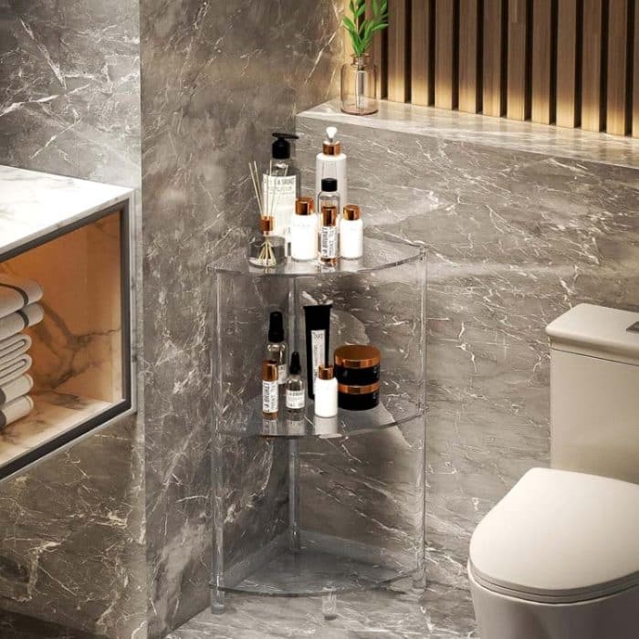 Acryl 3-Schicht Wand Ecke Tisch Für Wohnzimmer Schlafzimmer Bad Platzierung Lagerung, YX141 – Bild 6