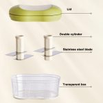 Handgeschobener Knoblauchschneider Manuelle Küchenmaschine Gemüseschneider – Bild 8