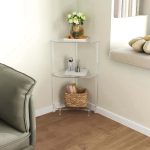 Polygonaler 3-stufiger Ecktisch aus Acryl für die Wandmontage im Wohnzimmer, Küche und Badezimmer, YX140 – Bild 5