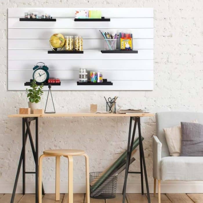 Wandmontiertes Präsentationsregal aus Metall für den Haushalt, dekorativer Aufbewahrungshalter, YH012 – Bild 5