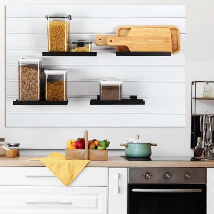 Wandmontiertes Präsentationsregal aus Metall für den Haushalt, dekorativer Aufbewahrungshalter, YH012 – Bild 6