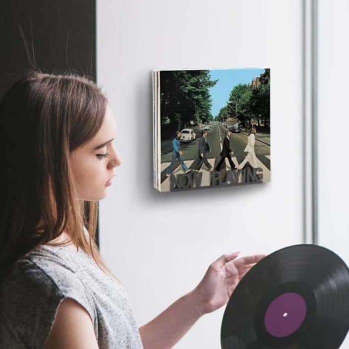 Wandmontiertes Präsentationsregal zur Aufbewahrung von Schallplatten, YH011-1, YH011-2 – Bild 2