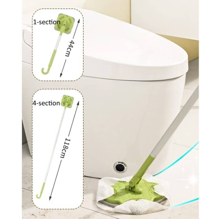 Elektrostatische Staubentfernung, Gesichtstuch aus Papier, spezielles Mopp-Reinigungswerkzeug, 1-section Pole Green, 1-section Pole Cream White, 4-section Pole Green, 4-section Pole Cream White – Bild 3