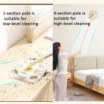 Elektrostatische Staubentfernung, Gesichtstuch aus Papier, spezielles Mopp-Reinigungswerkzeug, 1-section Pole Green, 1-section Pole Cream White, 4-section Pole Green, 4-section Pole Cream White – Bild 5
