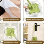Elektrostatische Staubentfernung, Gesichtstuch aus Papier, spezielles Mopp-Reinigungswerkzeug, 1-section Pole Green, 1-section Pole Cream White, 4-section Pole Green, 4-section Pole Cream White – Bild 10
