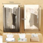 Tissue-Box-Halter mit Saugnapf Wandmontierte Tissue-Box-Abdeckung – Bild 8