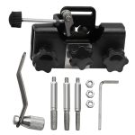 Tragbarer handgeführter elektrischer Sägekettenschärfer mit Handkurbel und 3 Schleifköpfen