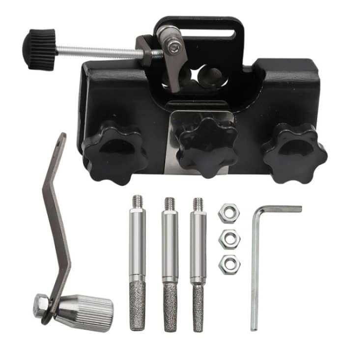 TBD0605562301A.jpg Tragbarer handgeführter elektrischer Sägekettenschärfer mit Handkurbel und 3 Schleifköpfen – Bild 1