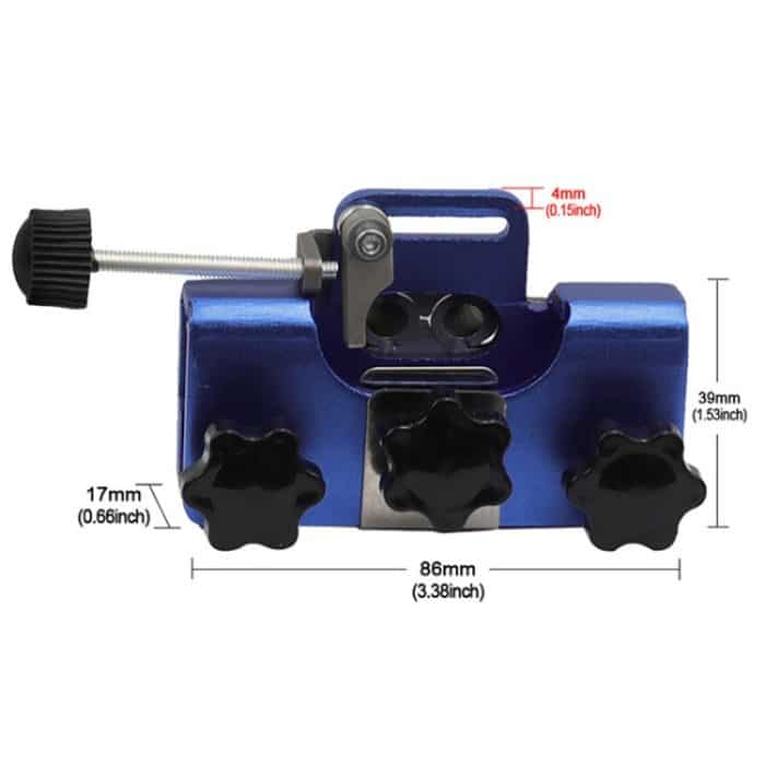 Tragbarer handgeführter elektrischer Sägekettenschärfer mit Handkurbel und 3 Schleifköpfen – Bild 3
