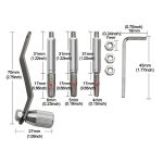 Tragbarer handgeführter elektrischer Sägekettenschärfer mit Handkurbel und 3 Schleifköpfen – Bild 4