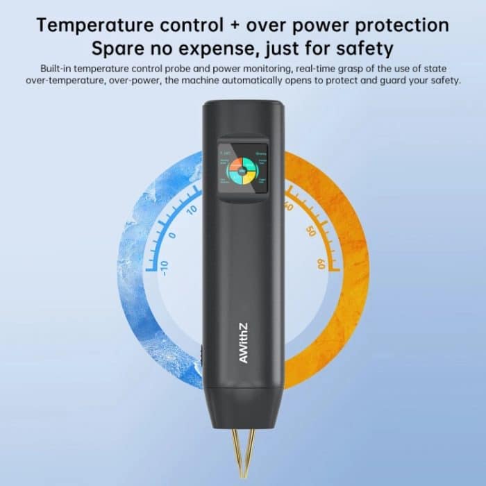 Tragbares, handgeführtes Punktschweißgerät mit Lithiumbatterie und Nickelblech von AwithZ mit Farbbildschirm – Bild 6