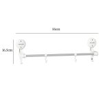 Saugnapf Handtuchhalter Home rotierenden Regal Küche Bad Lagerung Aufhänger beweglichen Haken – Bild 3