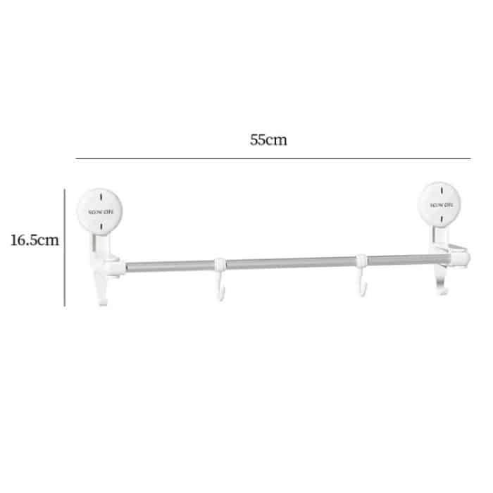 Saugnapf Handtuchhalter Home rotierenden Regal Küche Bad Lagerung Aufhänger beweglichen Haken – Bild 3