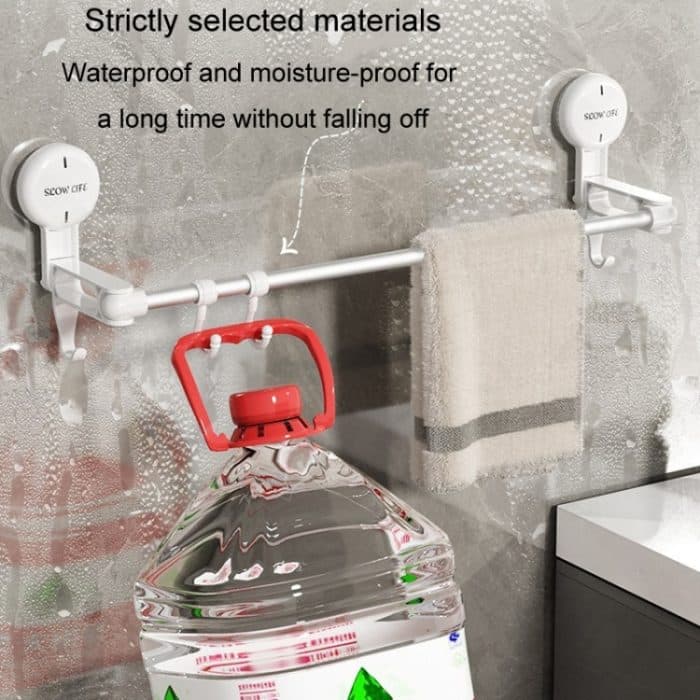 Saugnapf Handtuchhalter Home rotierenden Regal Küche Bad Lagerung Aufhänger beweglichen Haken – Bild 8