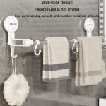 Saugnapf Handtuchhalter Home rotierenden Regal Küche Bad Lagerung Aufhänger beweglichen Haken – Bild 9