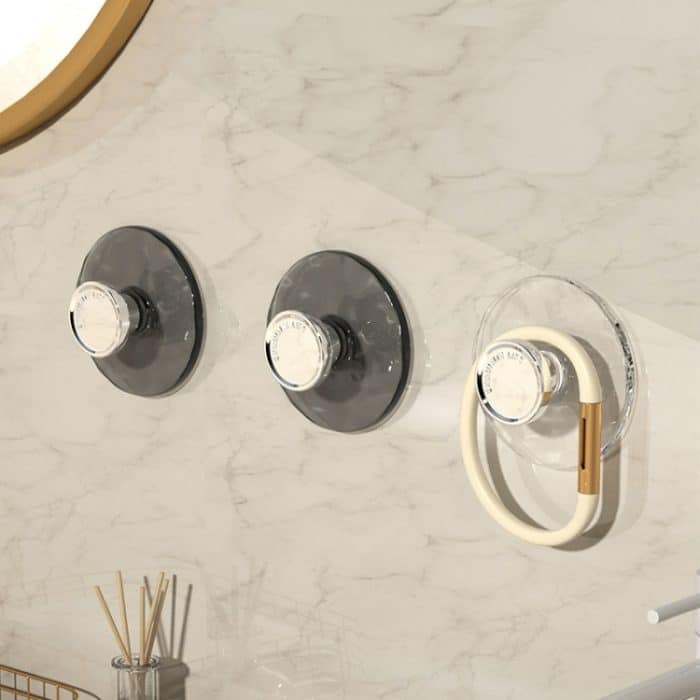 5 stücke Starke Nicht-Markierende Klebe Haken Nagel-Freies Klebrige Haken Badezimmer Tür Wand Kleiderbügel – Bild 2