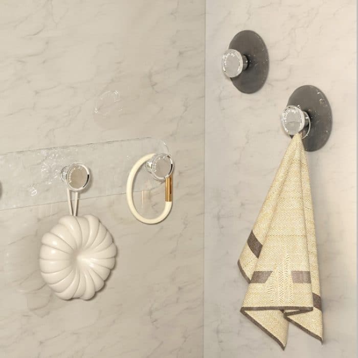 5 stücke Starke Nicht-Markierende Klebe Haken Nagel-Freies Klebrige Haken Badezimmer Tür Wand Kleiderbügel – Bild 7