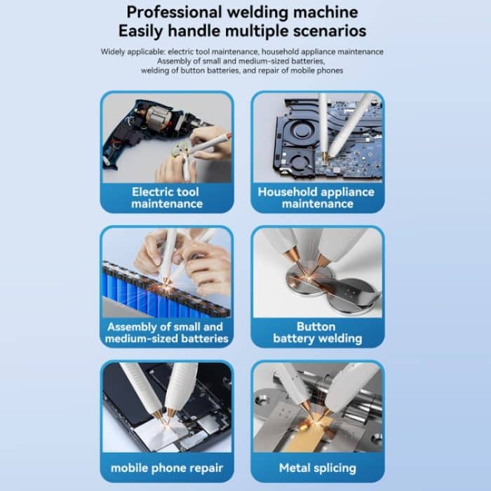 AWithZ Energiespeicherkondensator 18650 Lithiumbatterie DIY Nickelblech-Punktschweißgerät, EU Plug, US Plug, UK Plug – Bild 8