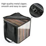 Transparente Aufbewahrungstasche für Schallplatten für bis zu 50 Vinylalben mit einer Größe von bis zu 12 Zoll, Vinyl Record Storage Bag – Bild 4