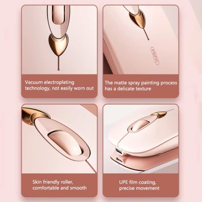 Inphic Q8 Gen 2 Bluetooth Maus Kabellose Leise Aufladen Büro Business Mädchen Laptop Maus – Bild 11