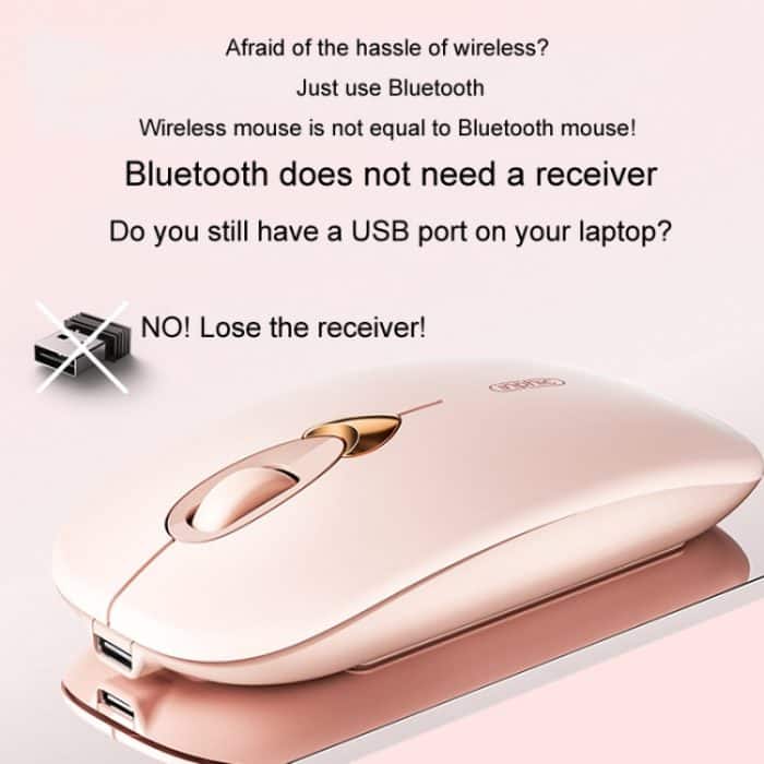 Inphic Q8 Gen 2 Bluetooth Maus Kabellose Leise Aufladen Büro Business Mädchen Laptop Maus – Bild 5