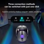 Inphic X2 Bluetooth Kabellose Maus Tri-Mode Leise Wiederaufladbare Büro Gaming Laptop Maus – Bild 4