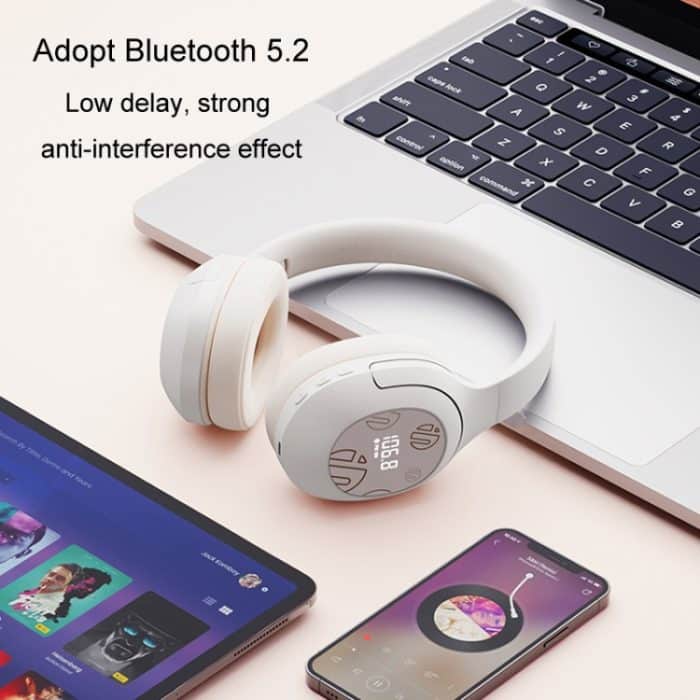 Inphic H1S Bluetooth-Kopfhörer, kabellos, Headset, FM-Hörtest, Hi-Res-Audio-Ohrhörer, Inphic H1S (Khaki) – Bild 7