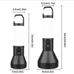 Doppelte Lichtquelle, Seitenlampe, Flutlicht, Taschenlampe, starkes Licht, weitreichende Aufnahmen, Campinglampe, E-SMARTER S02 Small, E-SMARTER S03 Large – Bild 3