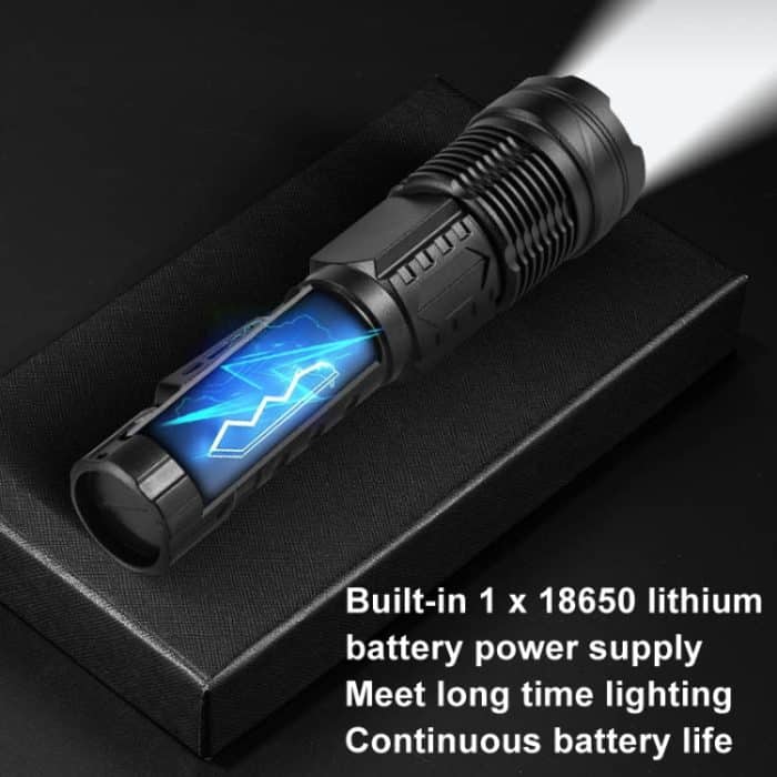 E-SMARTER A76 Teleskop Zoom COB Seite Licht Starke Licht Taschenlampe, P50 Bulb, White Laser – Bild 5