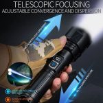 E-SMARTER A03 Laser 30W Tragbare Taschenlampe mit LCD-Display, A03 – Bild 3