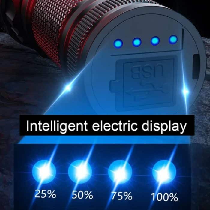 Outdoor-Taschenlampe mit hoher Helligkeit und Laser-Teleskop-Zoom, große Reichweite, E-SMARTER A55, E-SMARTER A56 – Bild 4