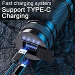 Outdoor-Taschenlampe mit hoher Helligkeit und Laser-Teleskop-Zoom, große Reichweite, E-SMARTER A55, E-SMARTER A56 – Bild 5