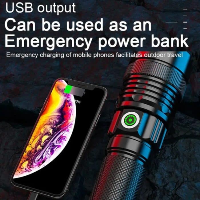 Outdoor-Taschenlampe mit hoher Helligkeit und Laser-Teleskop-Zoom, große Reichweite, E-SMARTER A55, E-SMARTER A56 – Bild 6