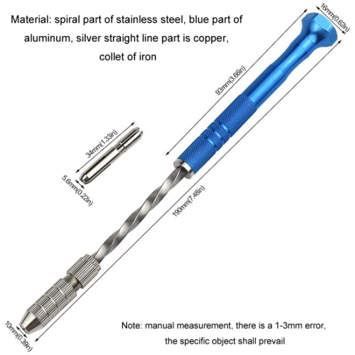 Mini-Handbohrwerkzeug, halbautomatische Lochbohrmaschine für Kunst und Handwerk, Jade-Lochstanzwerkzeug – Bild 3