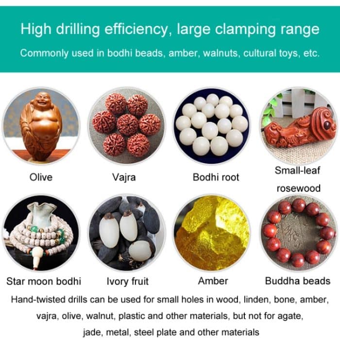 Mini-Handbohrwerkzeug, halbautomatische Lochbohrmaschine für Kunst und Handwerk, Jade-Lochstanzwerkzeug – Bild 8