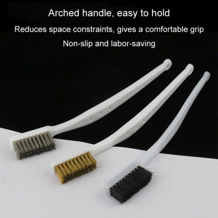 Dunstabzugshaube Herdbürste Rostentfernung Reinigung Industriebürste Polieren Zahnbürste Für Sammlerstücke Artefakte, Black Bristle, Copper Wire, Stainless Steel Wire – Bild 6