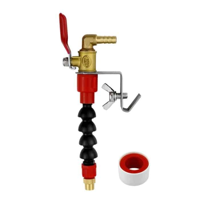 Winkelschleifer Marmor-Schneidemaschine Wasserbefüllungs-/Sprühvorrichtung Kühlung Abstauben Staubsprühdüse, 1 Snap Spout + Waterproof Tape, 1 Snap Aluminum Tube Spout-Longer, Bamboo Tube, 1 Snap Aluminum Tube Spout-Short – Bild 1