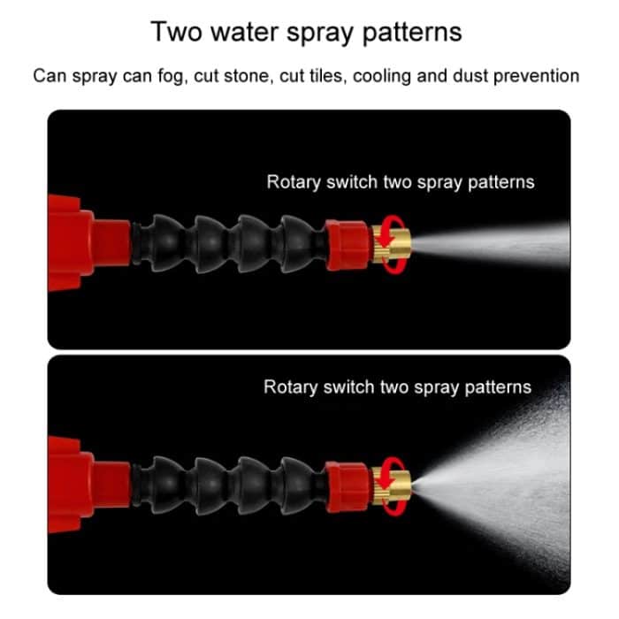 Winkelschleifer Marmor-Schneidemaschine Wasserbefüllungs-/Sprühvorrichtung Kühlung Abstauben Staubsprühdüse, 1 Snap Spout + Waterproof Tape, 1 Snap Aluminum Tube Spout-Longer, Bamboo Tube, 1 Snap Aluminum Tube Spout-Short – Bild 7