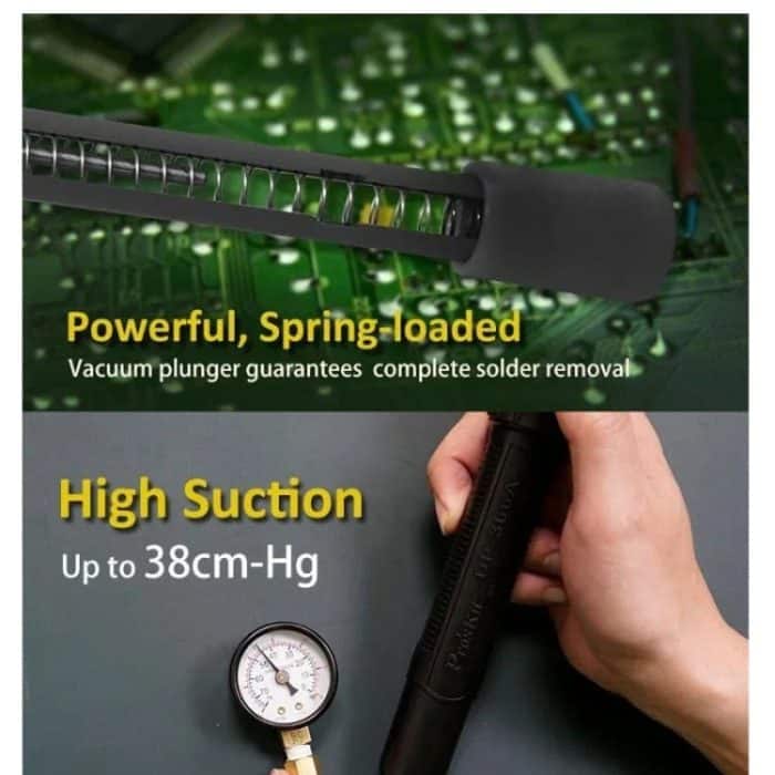 ProsKit DP-366A 38cm-Hg Zinn-Saugmaschine Antistatische Entlötpumpe – Bild 5
