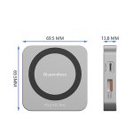 Blueendless 8-in-1-Magnet-HUB mit M.2 NVMe/SATA SSD-Gehäuse (HDMI+PD100W+USB-C/Type-C 3.2+USB-A 3.2+SD+TF+AUX) – Bild 11