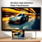 Blueendless 8-in-1-Magnet-HUB mit M.2 NVMe/SATA SSD-Gehäuse (HDMI+PD100W+USB-C/Type-C 3.2+USB-A 3.2+SD+TF+AUX) – Bild 7