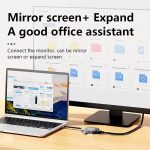 Blueendless 8-in-1-Magnet-HUB mit M.2 NVMe/SATA SSD-Gehäuse (HDMI+PD100W+USB-C/Type-C 3.2+USB-A 3.2+SD+TF+AUX) – Bild 8